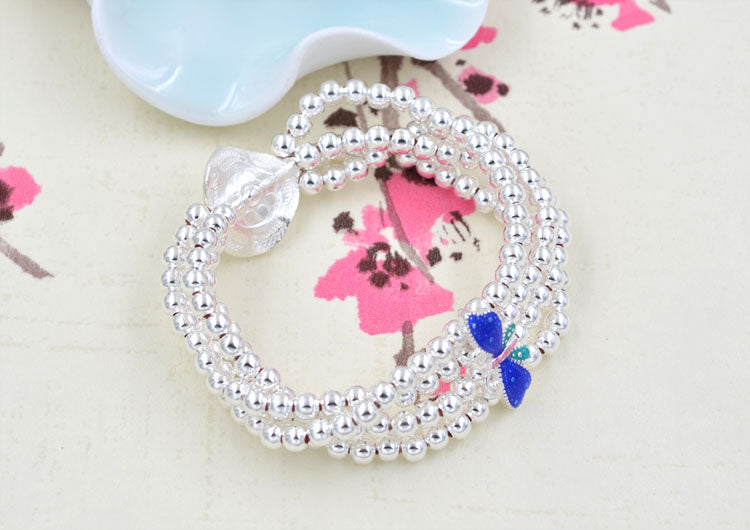 Perle d'espacement en forme de feuille de cœur sculptée en argent sterling S925