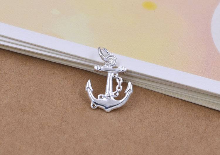 Pendentif à breloque petite ancre en argent sterling S925