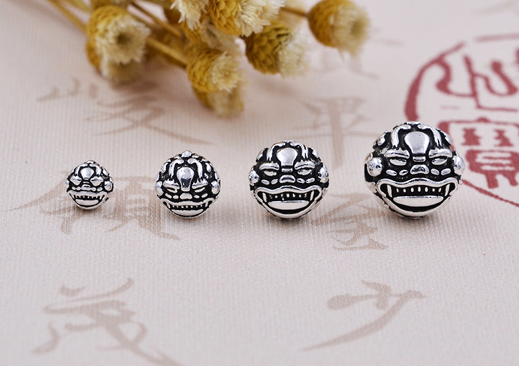 Sterling Silver Lion Bead Spacer S925 Finding