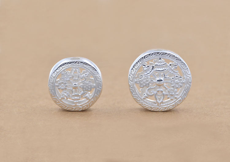 Sterling Silver Floral Bead S925 Finding