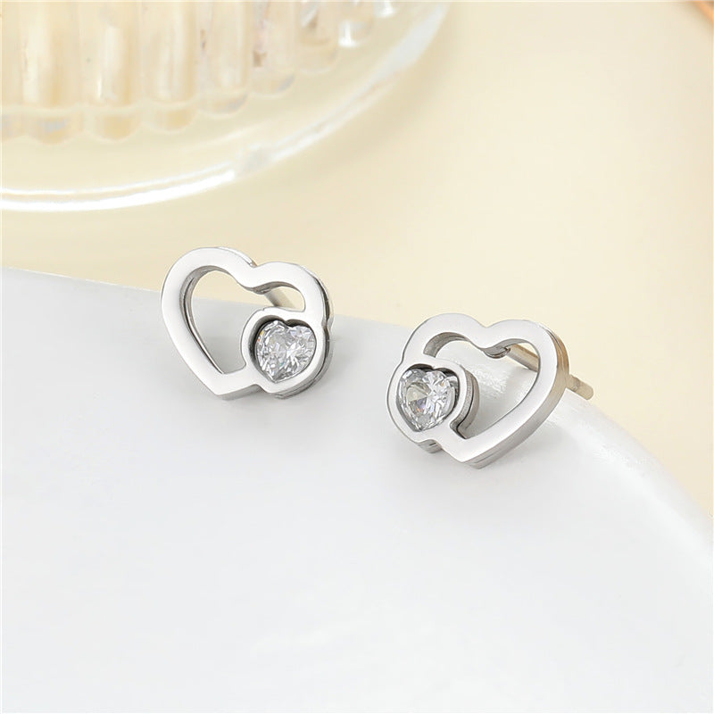 4 Émail Époxy Trèfle à quatre feuilles Orange Pastèque Floral Papillon Carré Coeur Cactus Boucles d’oreilles à tige 14K GF Strass Embelli Boucle d’oreille