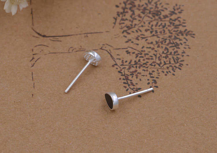 Boucles d'oreilles en argent Sterling émail époxy carré rond étoile coeur goutte d'eau Triangle S925