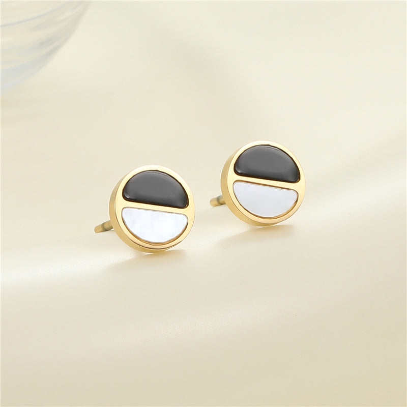 4 Émail Époxy Trèfle à quatre feuilles Orange Pastèque Floral Papillon Carré Coeur Cactus Boucles d’oreilles à tige 14K GF Strass Embelli Boucle d’oreille