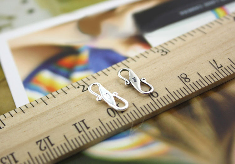 Sterling Silver Carved S Clasp For Necklace Bracelet Finding