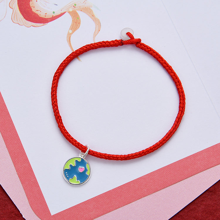 Pendentif à breloque en forme de dinosaure UFO NoLove Earth Cross arc-en-ciel en argent sterling S925