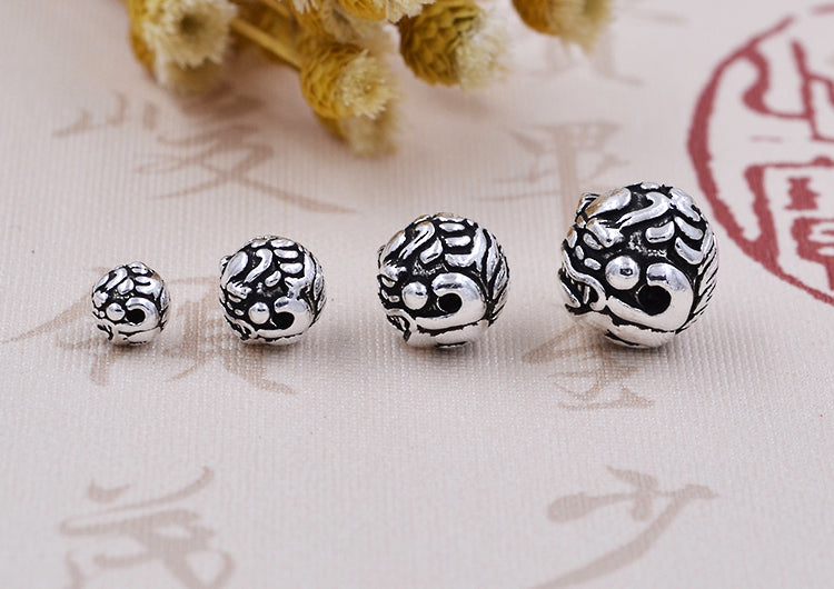 Sterling Silver Lion Bead Spacer S925 Finding