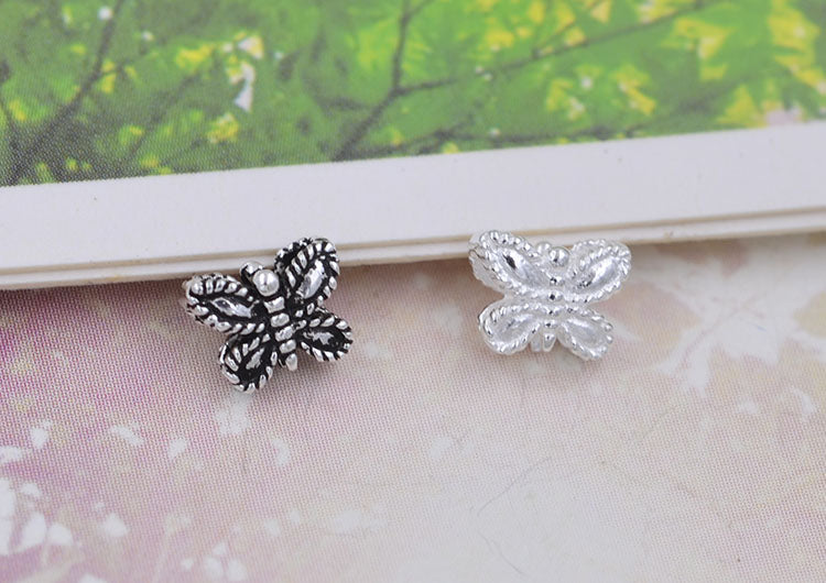 Sterling Silver Butterfly Bead Spacer S925 Finding