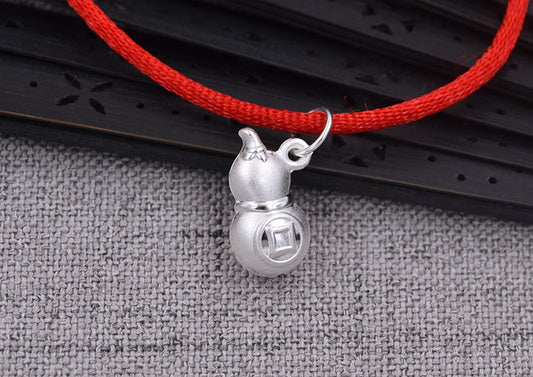 Pendentif à breloque gourde en argent sterling S990