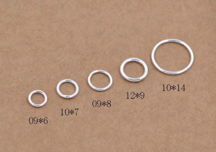 Sterling Silver Close Circle Round Jump Ring S925 Finding