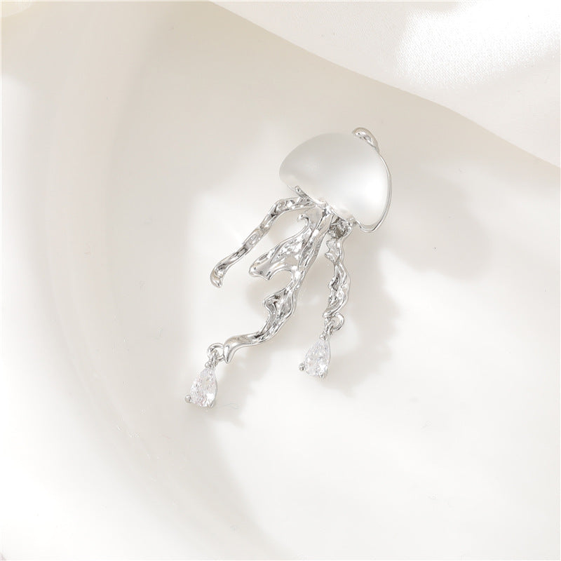 2 Méduses Floral Nuage Coeur Charme Pendentif Strass Incrusté 14K GF