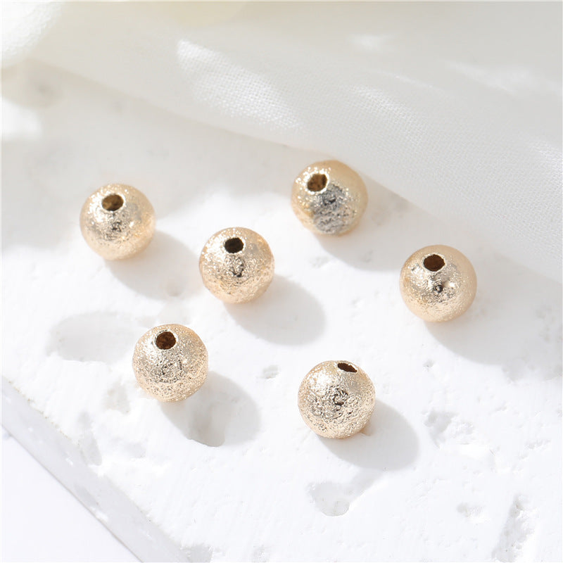 10 Charme de perle ronde plate 14K GF Entretoise de perles