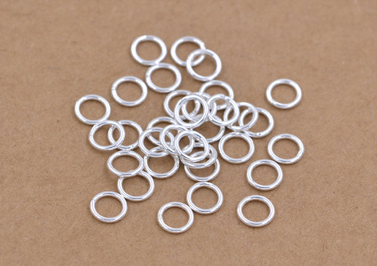 Sterling Silver Close Circle Round Jump Ring S925 Finding