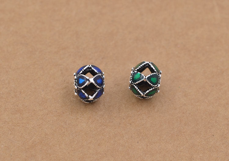 Sterling Silver Flat Pumpkin Bead Spacer S925 Finding