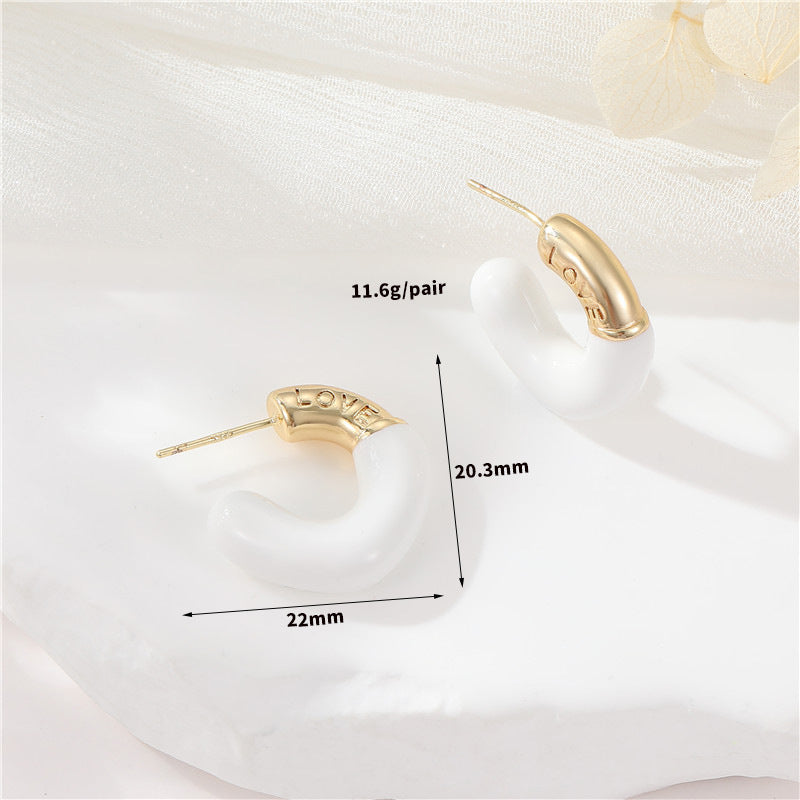 4 Schlangenketten-Ohrstecker, 14 K GF, halbgebohrte Perlen, Rohling