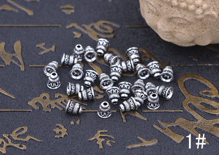 Sterling Silver Enamel Epoxy Cone Bead Spacer S925 Finding
