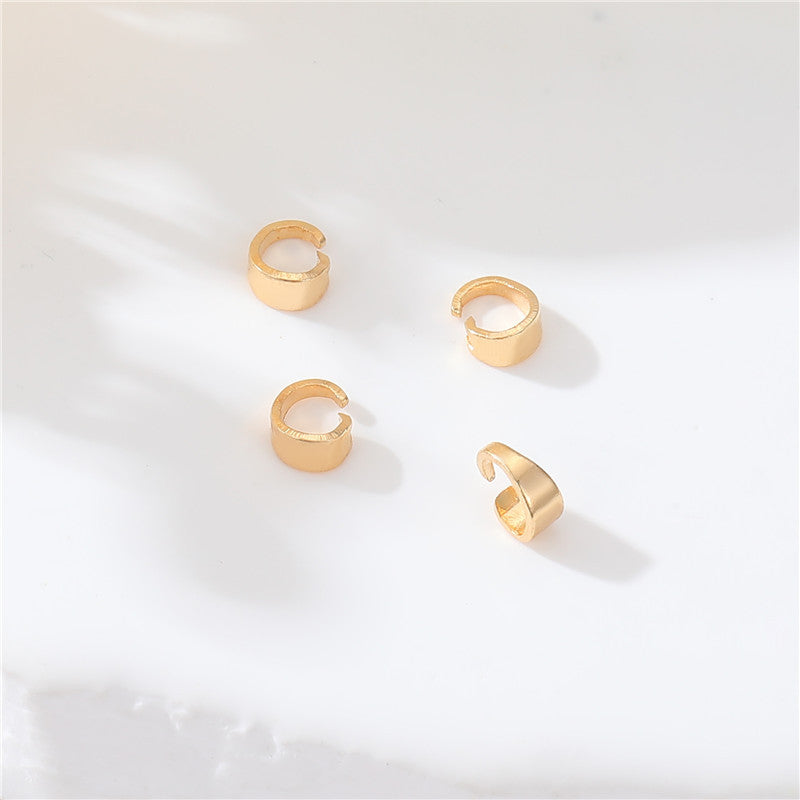 10 Bails brillants en forme de goutte d'eau, connecteur d'anneaux supérieurs suspendus 14K GF