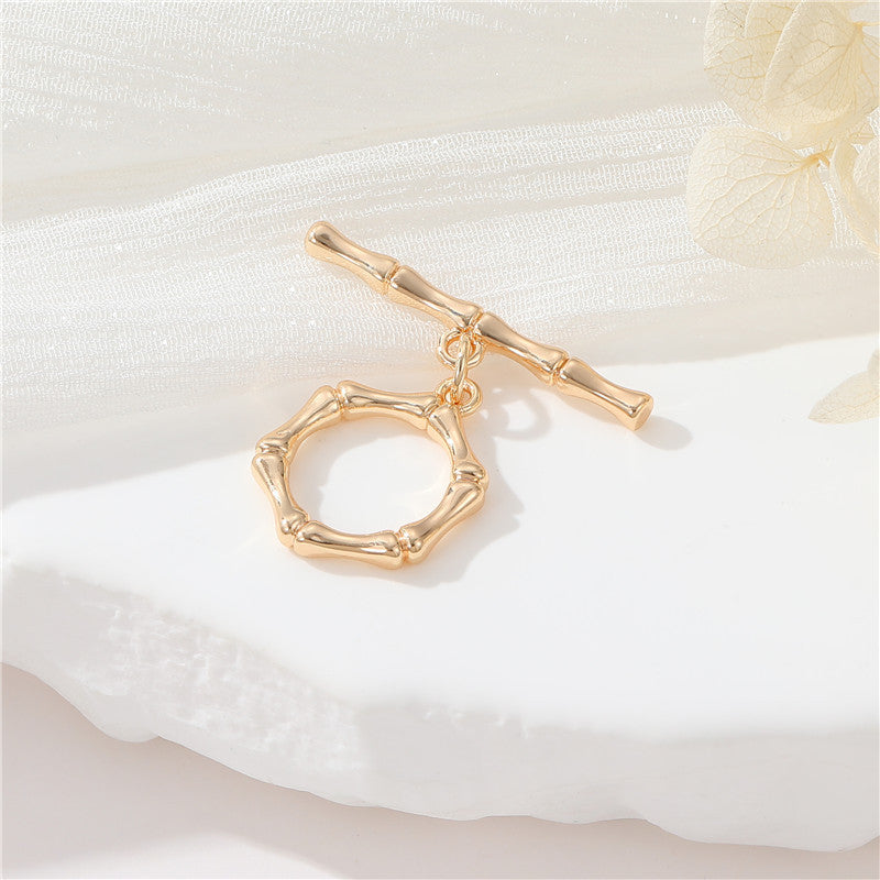 Connecteur de fermoirs OT, 2 cœurs ovales, cercle de fusion torsadé, fermoir 14K GF