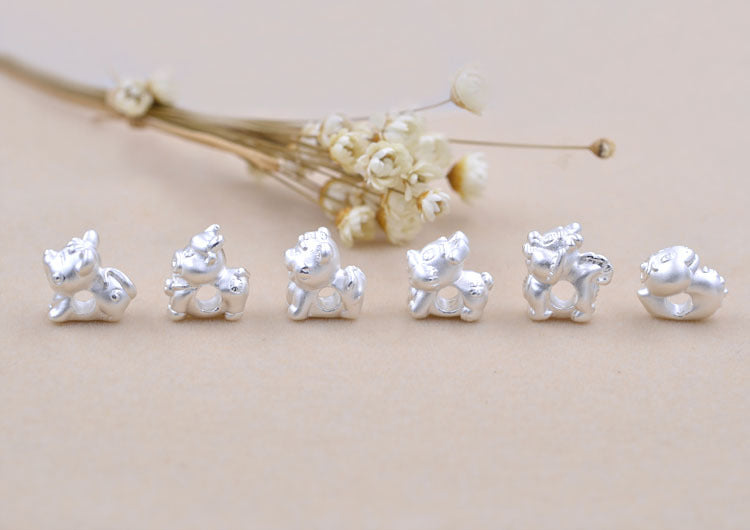 Sterling Silver Carved Chinese Zodiac Bead Spacer S990 Finding