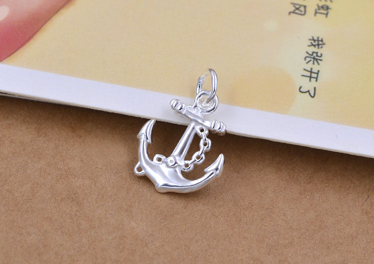 Pendentif à breloque petite ancre en argent sterling S925