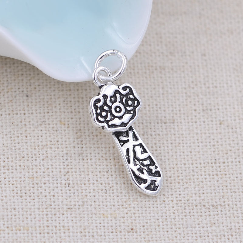 Pendentif à breloque Ruyi en argent Sterling émail époxy, recherche S925
