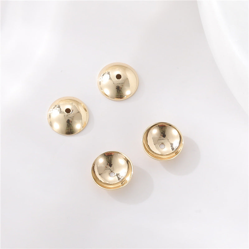 10 capuchons de perles rondes, entretoise de perles de charme 14K GF