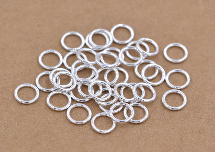 Sterling Silver Close Circle Round Jump Ring S925 Finding
