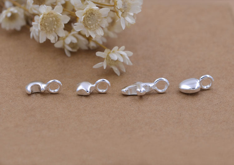 Sterling Silver Tiny Star Moon Heart Cross Charm Pendant S925 Finding