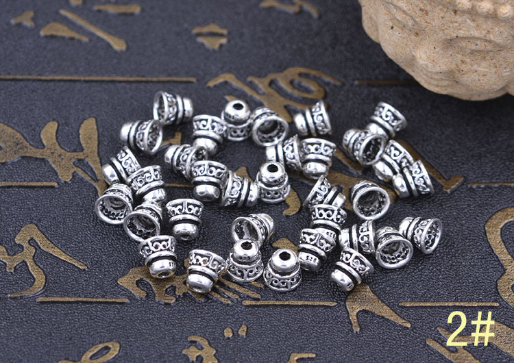 Sterling Silver Enamel Epoxy Cone Bead Spacer S925 Finding