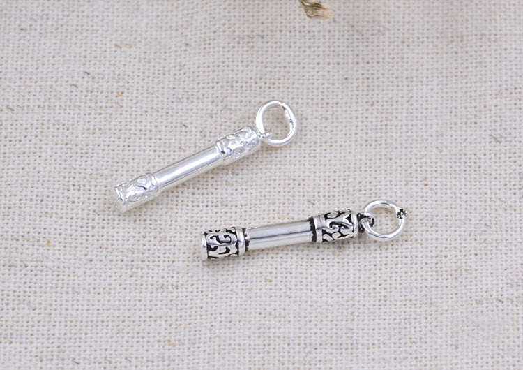 Pendentif à breloque en argent sterling, petit gourdin doré du roi singe, S925