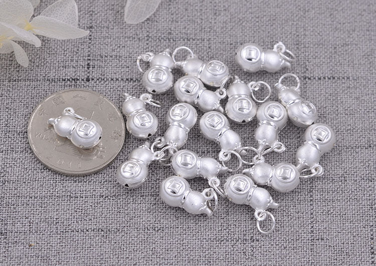 Pendentif à breloque gourde en argent sterling S990