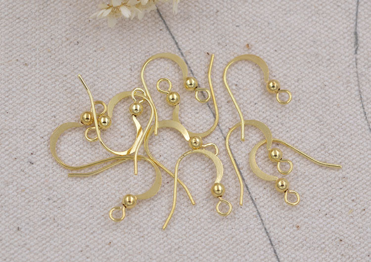 Crochets de boucles d'oreilles en argent sterling 1/20 14K GF Boucle d'oreille