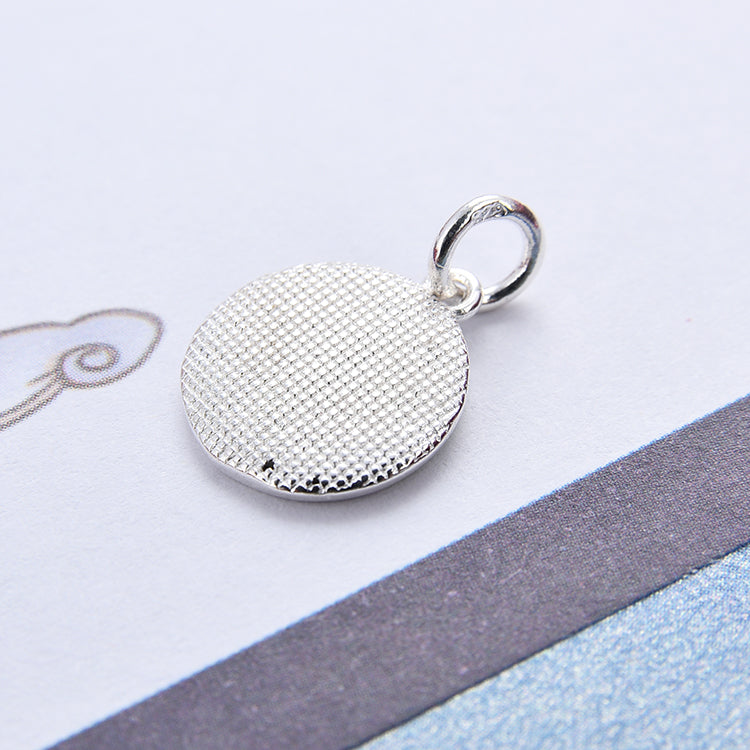 Pendentif à breloque en forme de dinosaure UFO NoLove Earth Cross arc-en-ciel en argent sterling S925