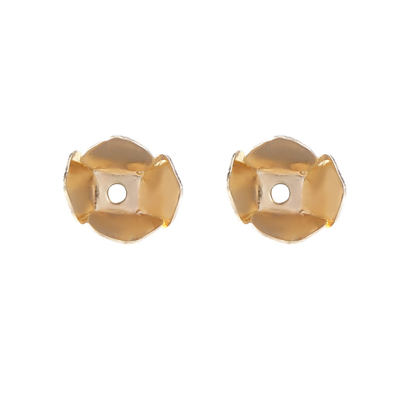 10 capuchons de perles florales, tasse 14K GF, entretoise de perles de charme