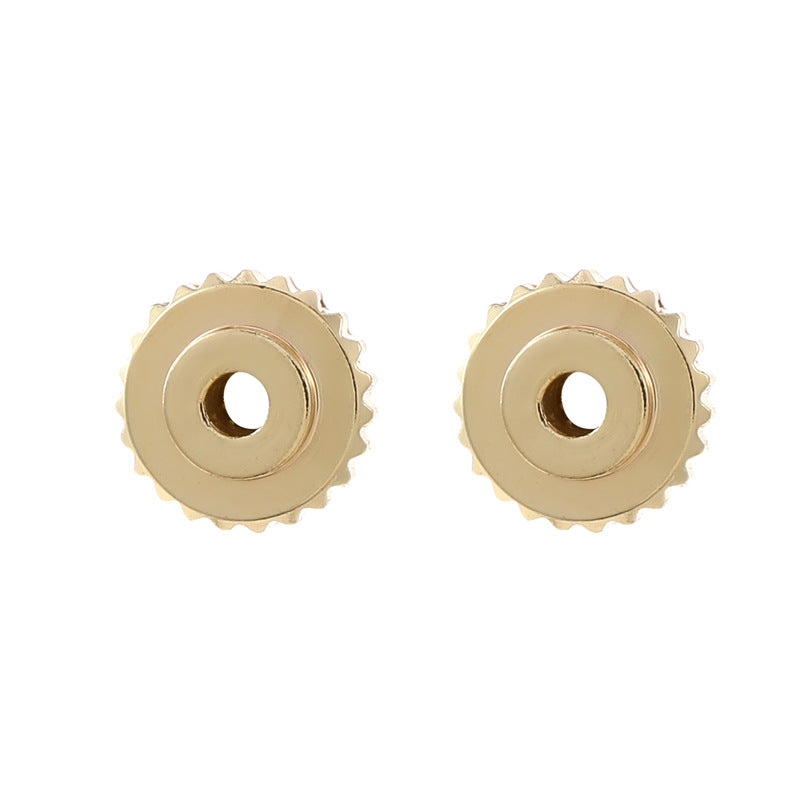 10 Charme de perle ronde plate 14K GF Entretoise de perles