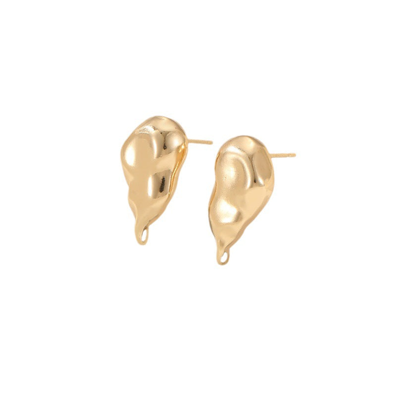 4 boucles d'oreilles à tige en perles avec boucle d'oreille 14K GF