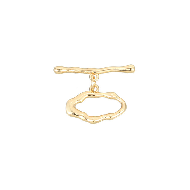 Connecteur de fermoirs 2 cercles ovales Infinity OT fermoir 14K GF