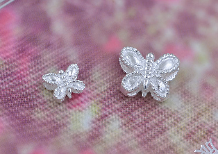 Sterling Silver Butterfly Bead Spacer S925 Finding