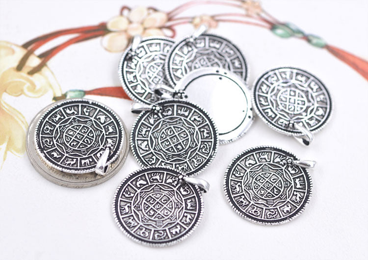 Sterling Silver Zodiac Gossip Charm Pendant S925 Finding