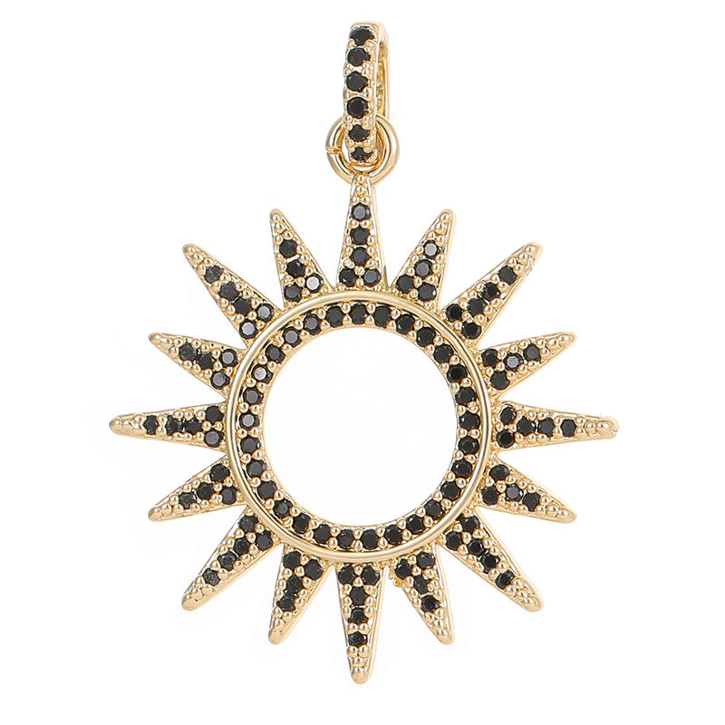 2 Blumen Katze Sonne Schmetterling Herz Meerjungfrau Rechteck Charm Anhänger Strass verziert 14K GF