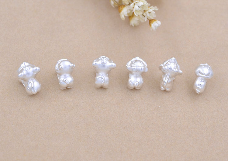 Sterling Silver Carved Chinese Zodiac Bead Spacer S990 Finding
