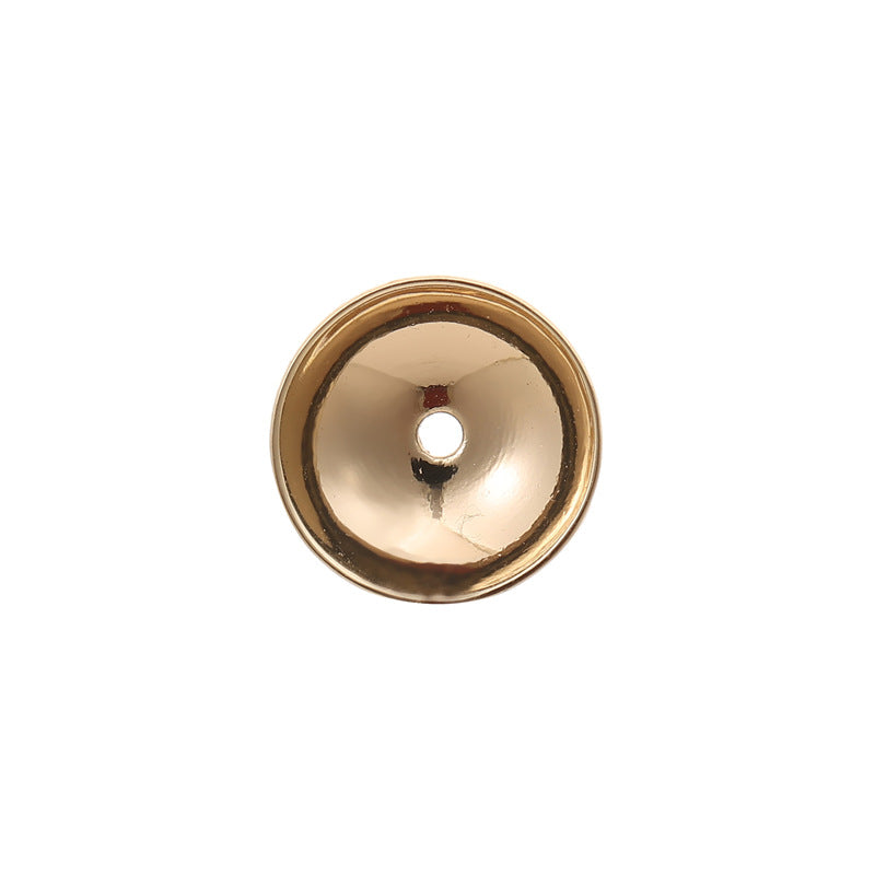 10 capuchons de perles rondes, entretoise de perles de charme 14K GF