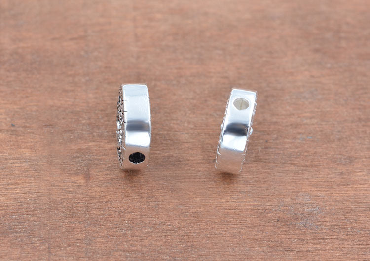 Sterling Silver Floral Bead S925 Finding