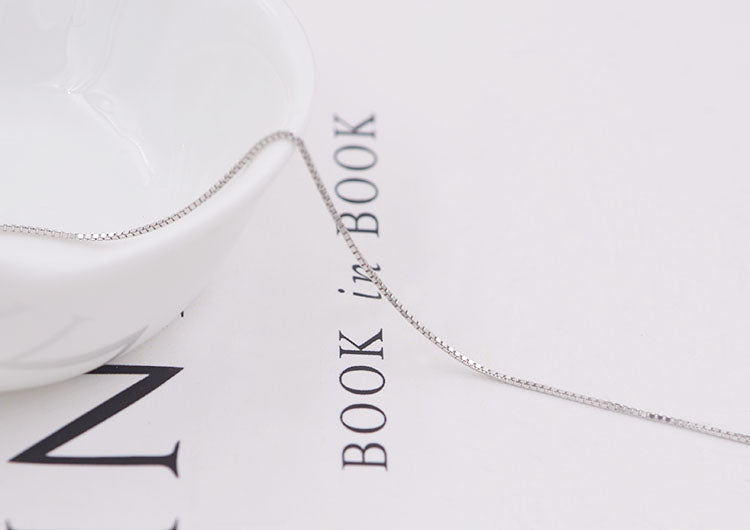Collier en Y réglable en argent sterling avec fermoir mousqueton à ressort rond
