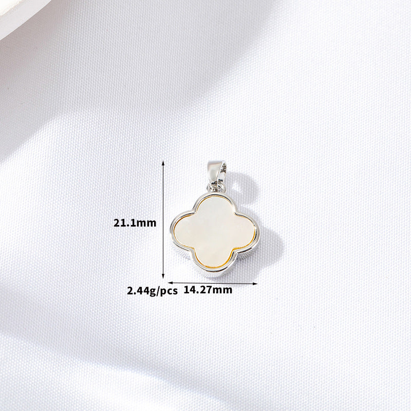 2 coeur croix rectangle rond ovale pendentif à breloque coquille embellie 14K GF