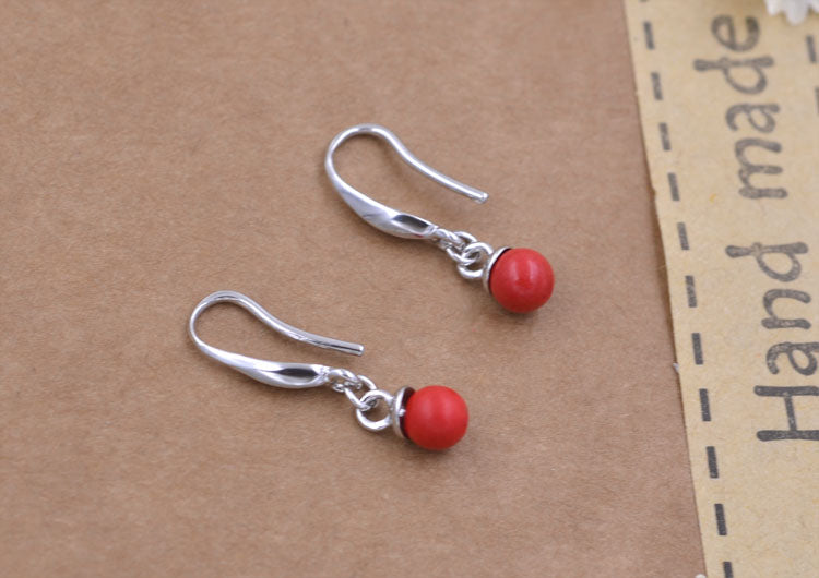 Boucles d'oreilles à crochet ornées de strass en argent Sterling, avec pince à glace, bélière S925