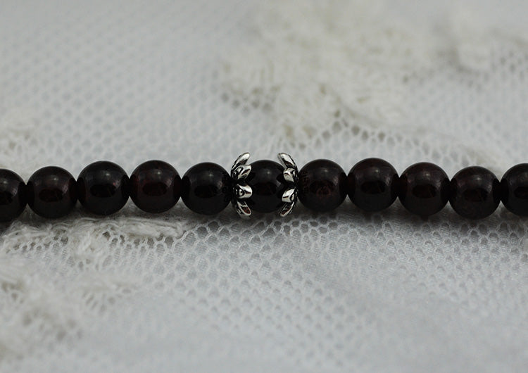 Sterling Silver Floral Bead Cap Cup S925 Finding