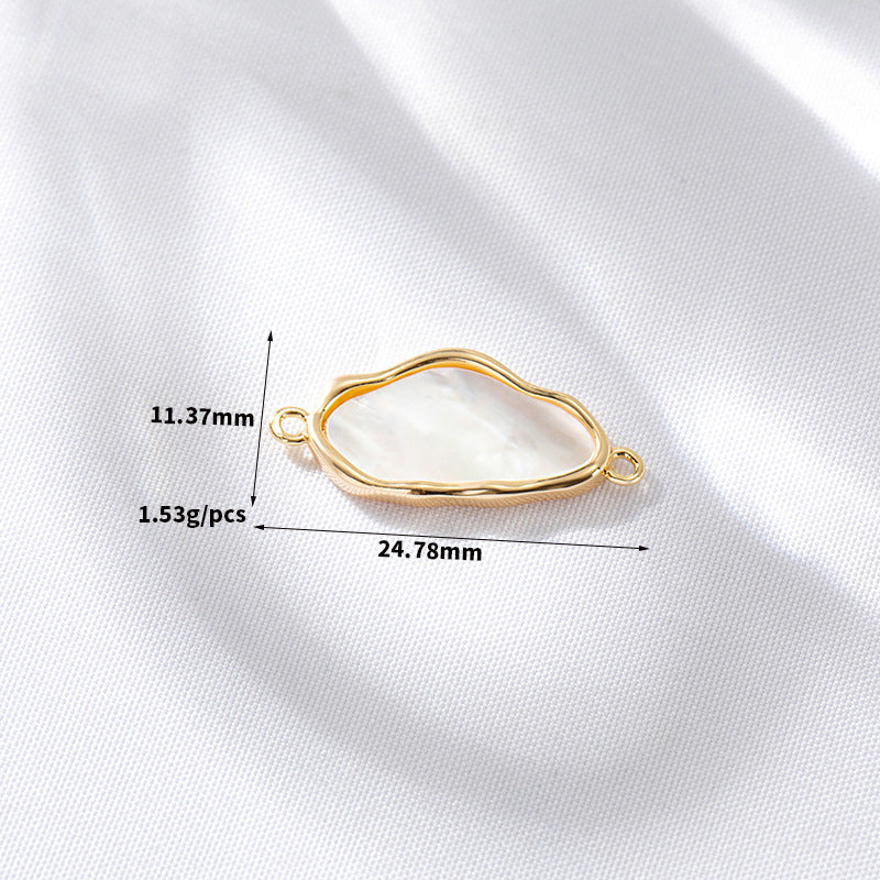 2 coeur étoile sirène queue de baleine violoncelle papillon clé nuage croix pendentif à breloque coquille strass embelli 14K GF