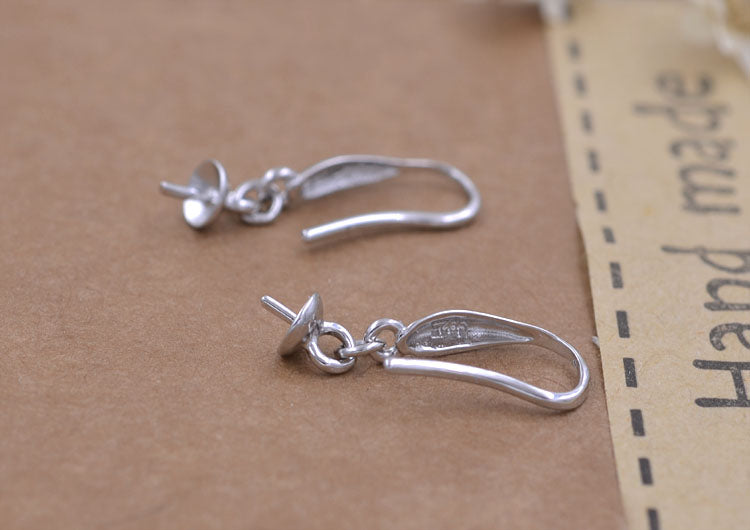 Boucles d'oreilles à crochet ornées de strass en argent Sterling, avec pince à glace, bélière S925