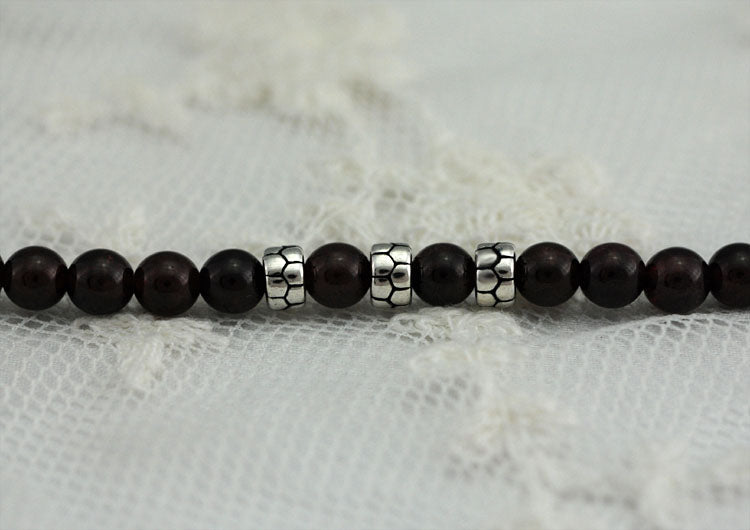 Sterling Silver Dragon Scale Flat Cylinder Rondelle Bead S925 Finding