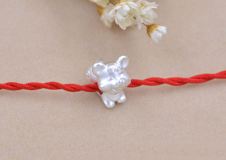 Sterling Silver Carved Chinese Zodiac Bead Spacer S990 Finding